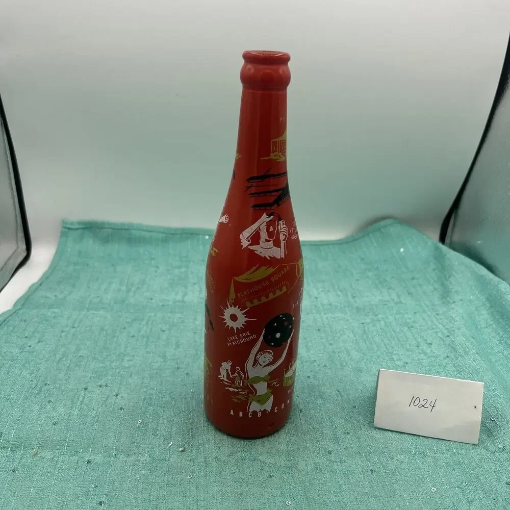 Vintage Cleveland Ohio ABCB Convention Red Owens Illinois Orange Bottle 1956